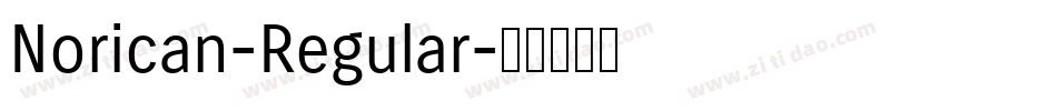 Norican-Regular字体转换