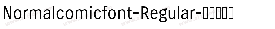 Normalcomicfont-Regular字体转换