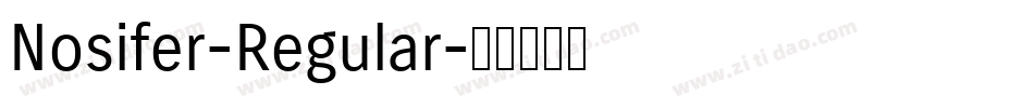 Nosifer-Regular字体转换