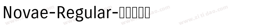 Novae-Regular字体转换