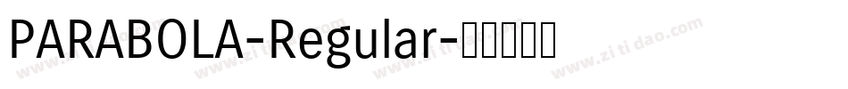 PARABOLA-Regular字体转换