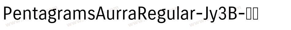 PentagramsAurraRegular-Jy3B字体转换