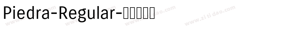 Piedra-Regular字体转换
