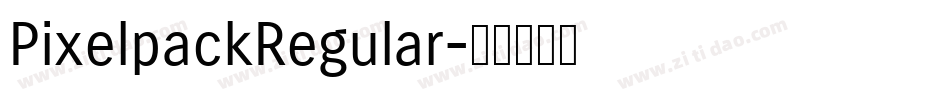 PixelpackRegular字体转换