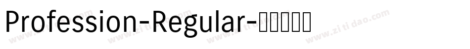 Profession-Regular字体转换