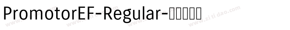 PromotorEF-Regular字体转换