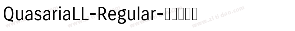 QuasariaLL-Regular字体转换