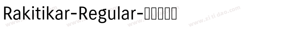 Rakitikar-Regular字体转换