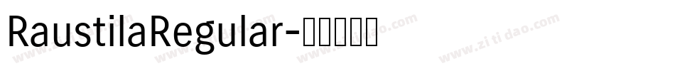 RaustilaRegular字体转换