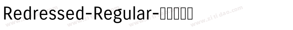 Redressed-Regular字体转换