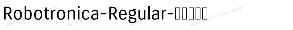Robotronica-Regular字体转换