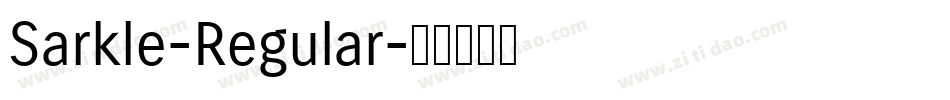 Sarkle-Regular字体转换