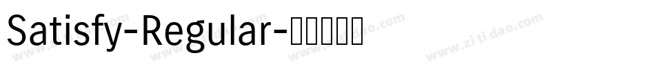 Satisfy-Regular字体转换 Satisfy-Regular字体转换