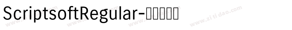 ScriptsoftRegular字体转换