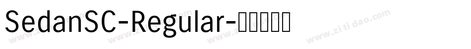 SedanSC-Regular字体转换