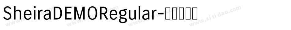 SheiraDEMORegular字体转换