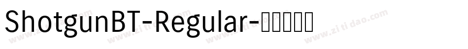 ShotgunBT-Regular字体转换