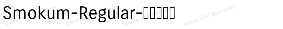 Smokum-Regular字体转换