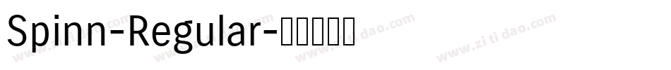 Spinn-Regular字体转换 Spinn-Regular字体转换