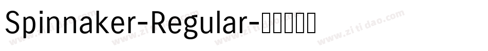 Spinnaker-Regular字体转换