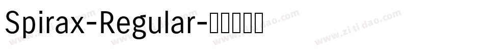 Spirax-Regular字体转换