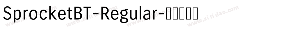 SprocketBT-Regular字体转换