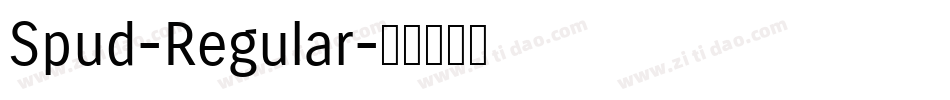 Spud-Regular字体转换
