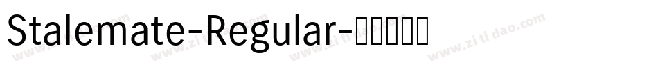 Stalemate-Regular字体转换