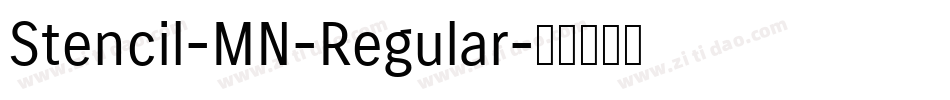 Stencil-MN-Regular字体转换
