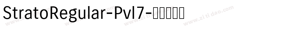 StratoRegular-Pvl7字体转换