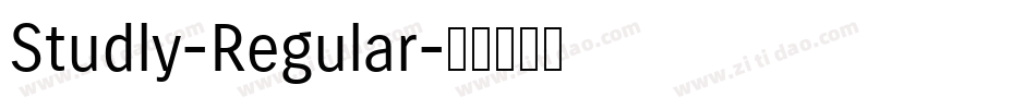 Studly-Regular字体转换