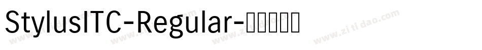 StylusITC-Regular字体转换