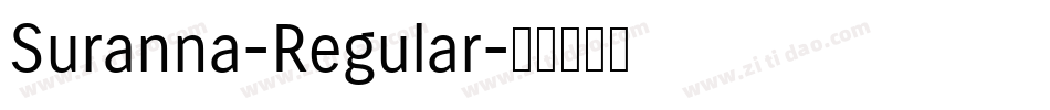 Suranna-Regular字体转换