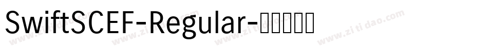 SwiftSCEF-Regular字体转换
