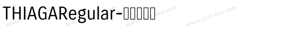 THIAGARegular字体转换