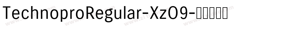 TechnoproRegular-XzO9字体转换