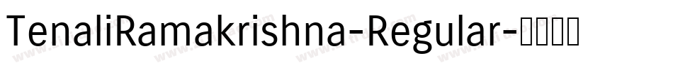 TenaliRamakrishna-Regular字体转换