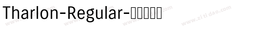 Tharlon-Regular字体转换