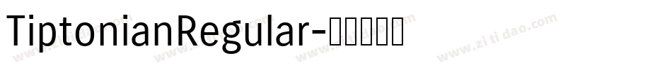 TiptonianRegular字体转换