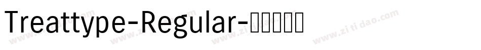 Treattype-Regular字体转换
