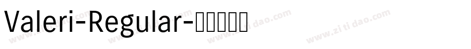 Valeri-Regular字体转换