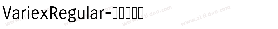 VariexRegular字体转换 VariexRegular字体转换