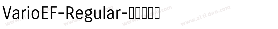 VarioEF-Regular字体转换