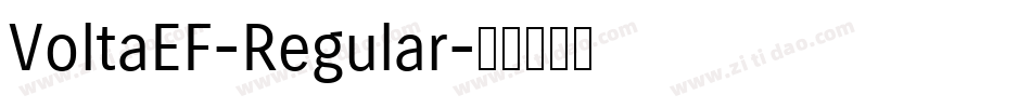 VoltaEF-Regular字体转换