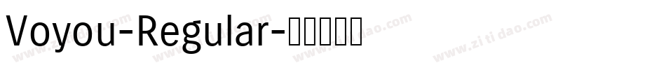 Voyou-Regular字体转换