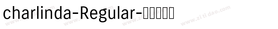 charlinda-Regular字体转换