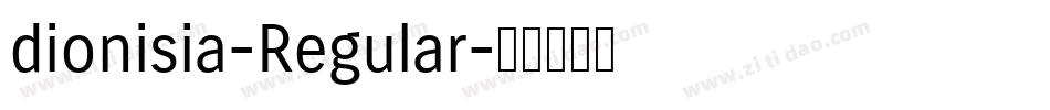 dionisia-Regular字体转换