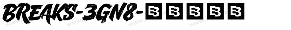 Breaks-3Gn8字体转换