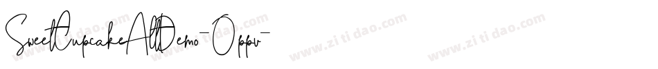 SweetCupcakeAltDemo-0ppv字体转换
