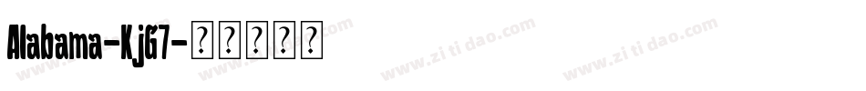 Alabama-KjG7字体转换